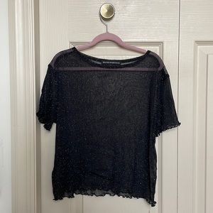 Brandy Melville Mesh Sparkle Top